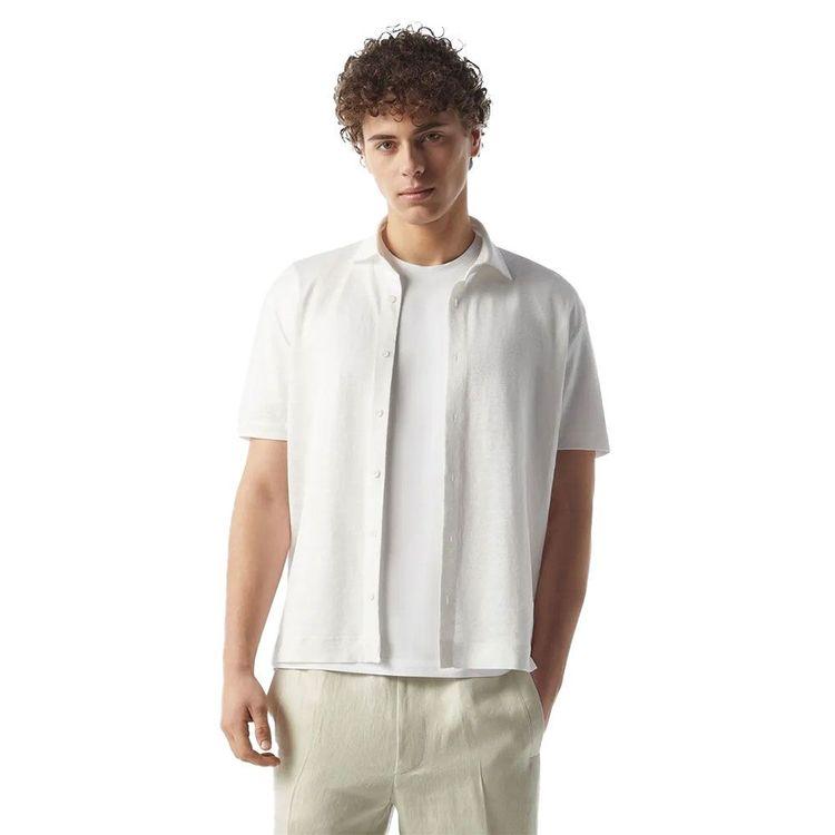 CORNELIANI bijela muška majica sa izvezenim logom na rukavu