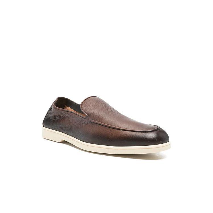 DOUCAL'S braon muške cipele od rađene kože