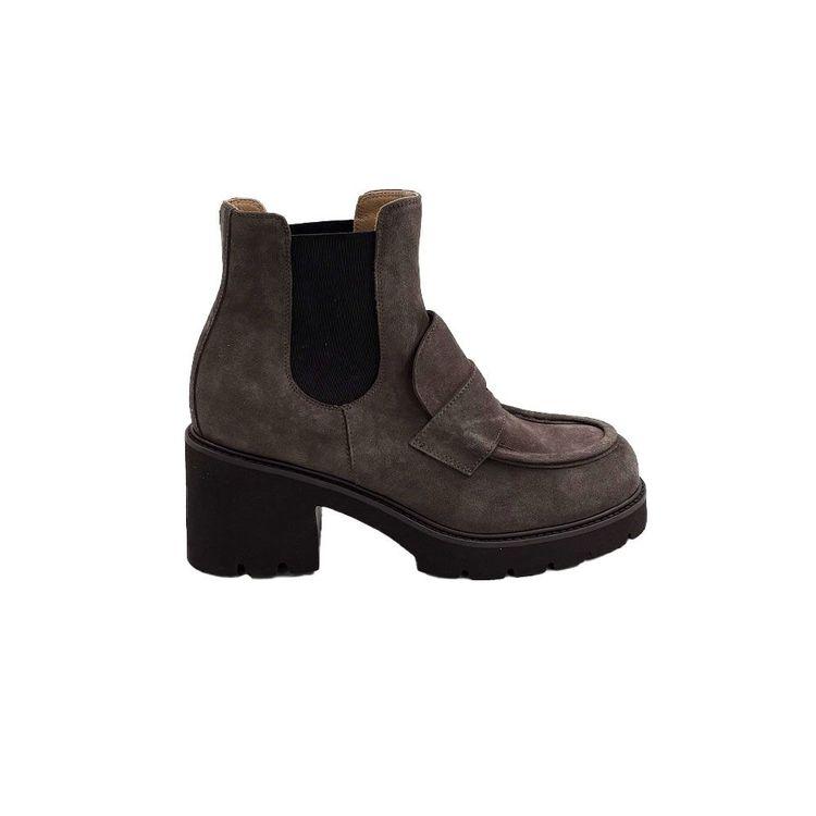 DOUCAL'S braon ženske polučizme sa širokom štiklom