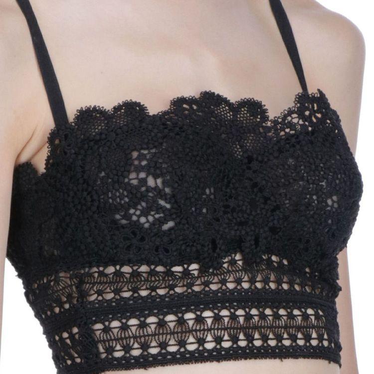 ERMANNO SCERVINO crni ženski čipkani top