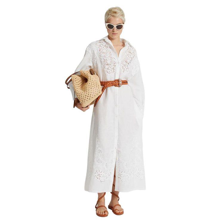 ERMANNO SCERVINO bijela ženska lanena tunika