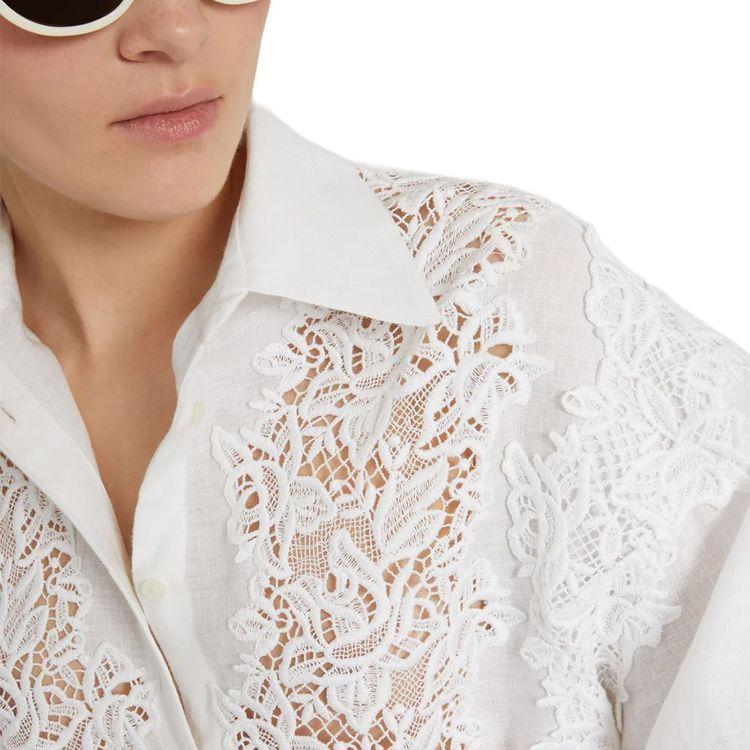 ERMANNO SCERVINO bijela ženska lanena tunika