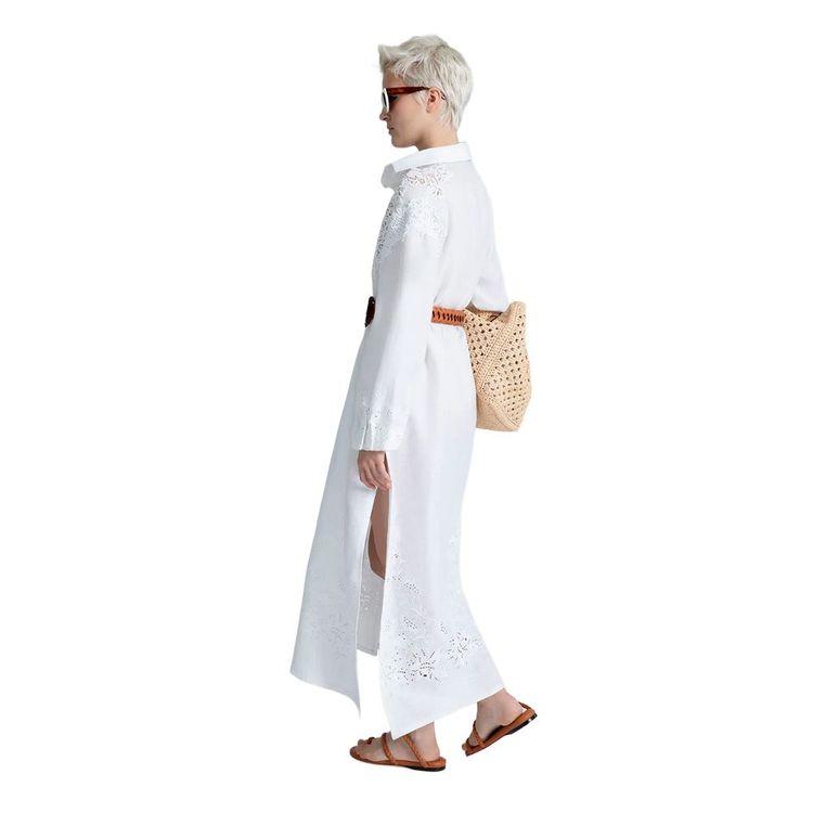 ERMANNO SCERVINO bijela ženska lanena tunika