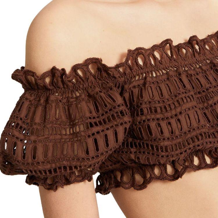 ERMANNO SCERVINO braon vezeni ženski top