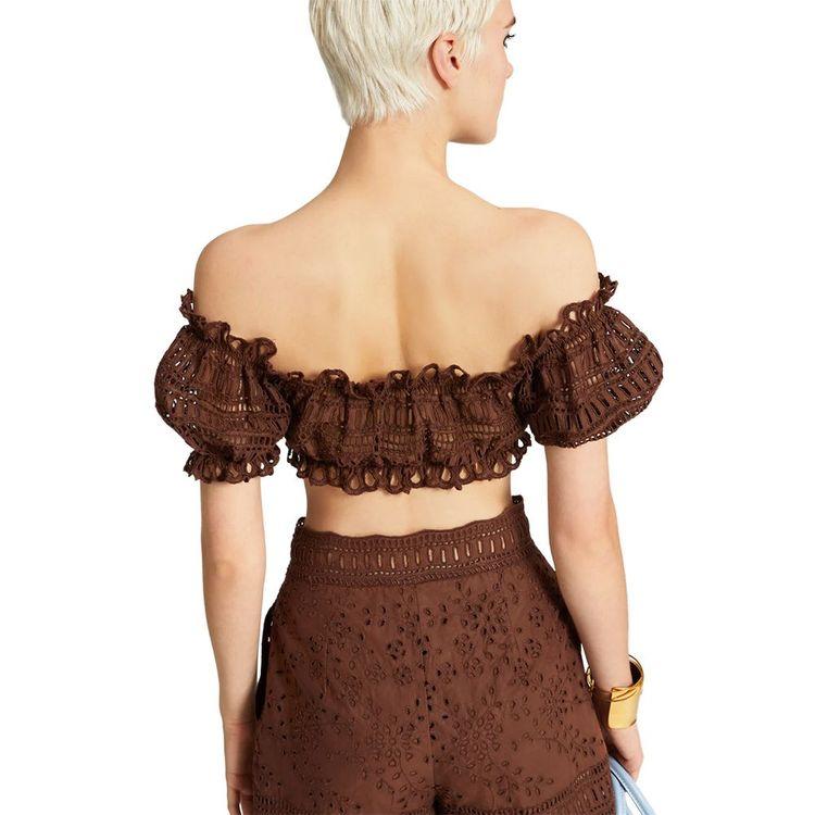 ERMANNO SCERVINO braon vezeni ženski top