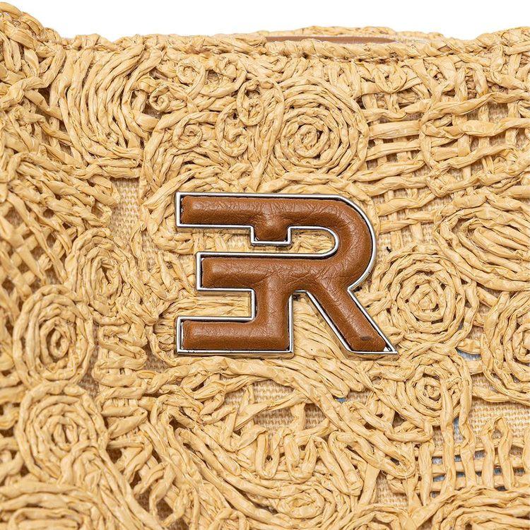 ERMANNO SCERVINO bež ženska slamena tašna