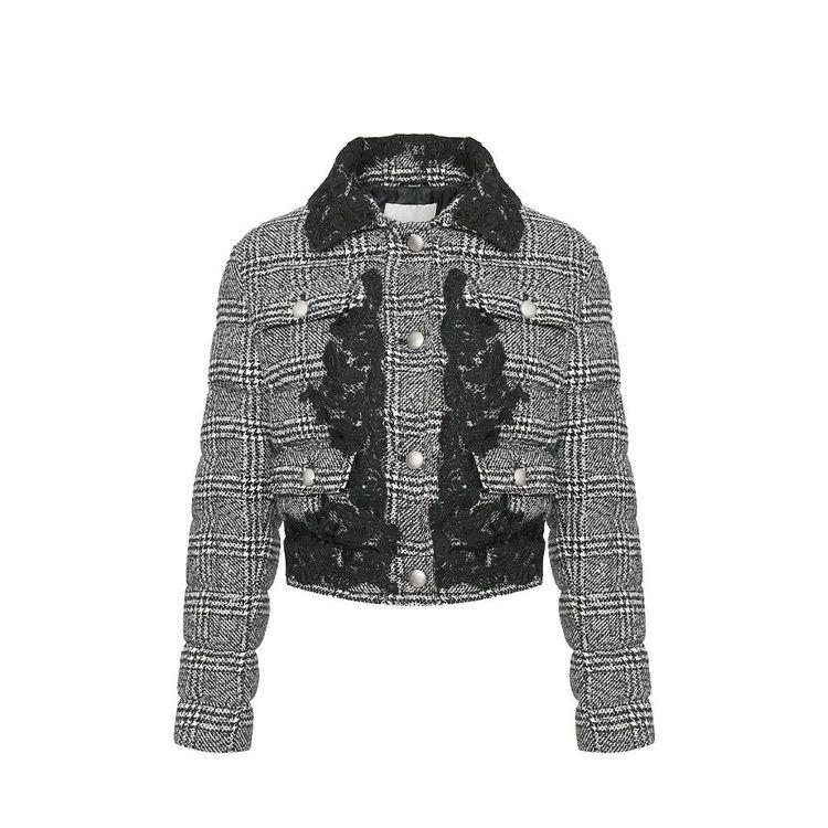 ERMANNO SCERVINO crno-bijela ženska jakna