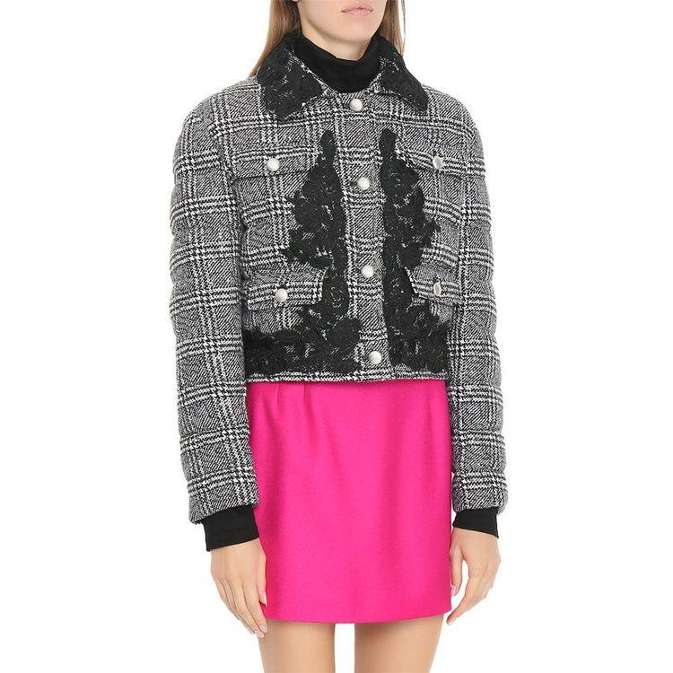 ERMANNO SCERVINO crno-bijela ženska jakna