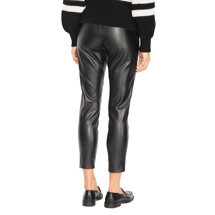 ERMANNO SCERVINO crne kožne pantalone 