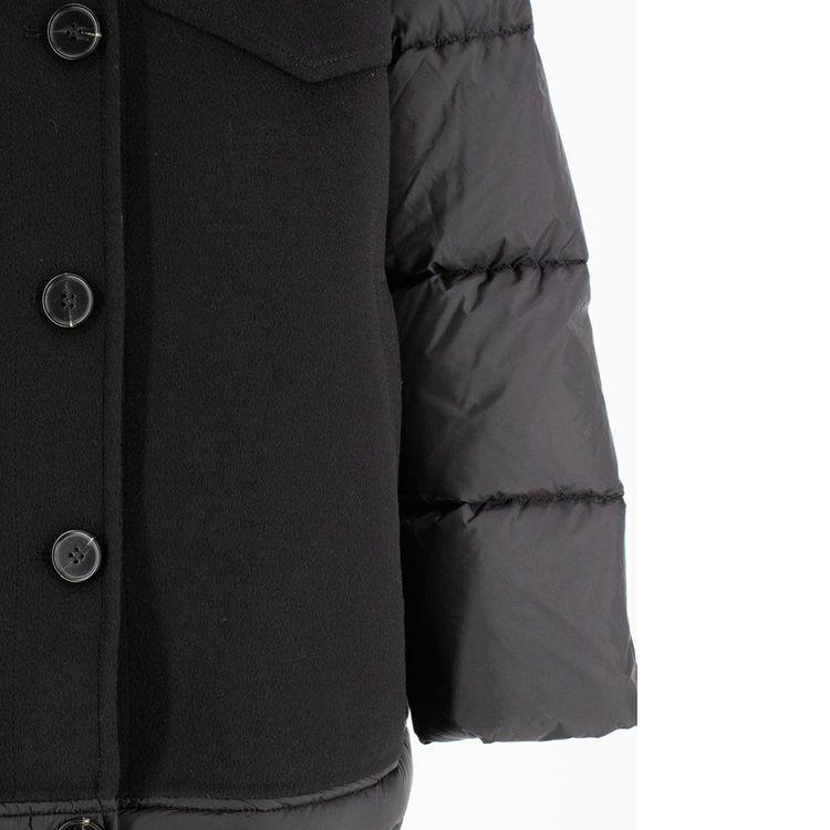 ERMANNO SCERVINO crna ženska jakna sa štepanim rukavima