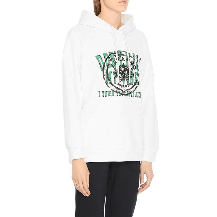 ERMANNO SCERVINO bijeli ženski duks sa natpisom