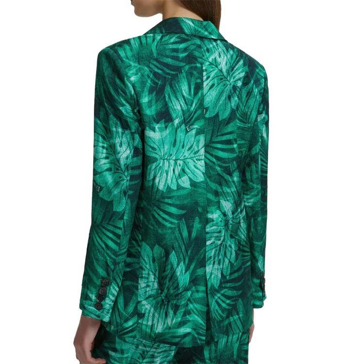 ERMANNO SCERVINO zeleni tropical print ženski sako