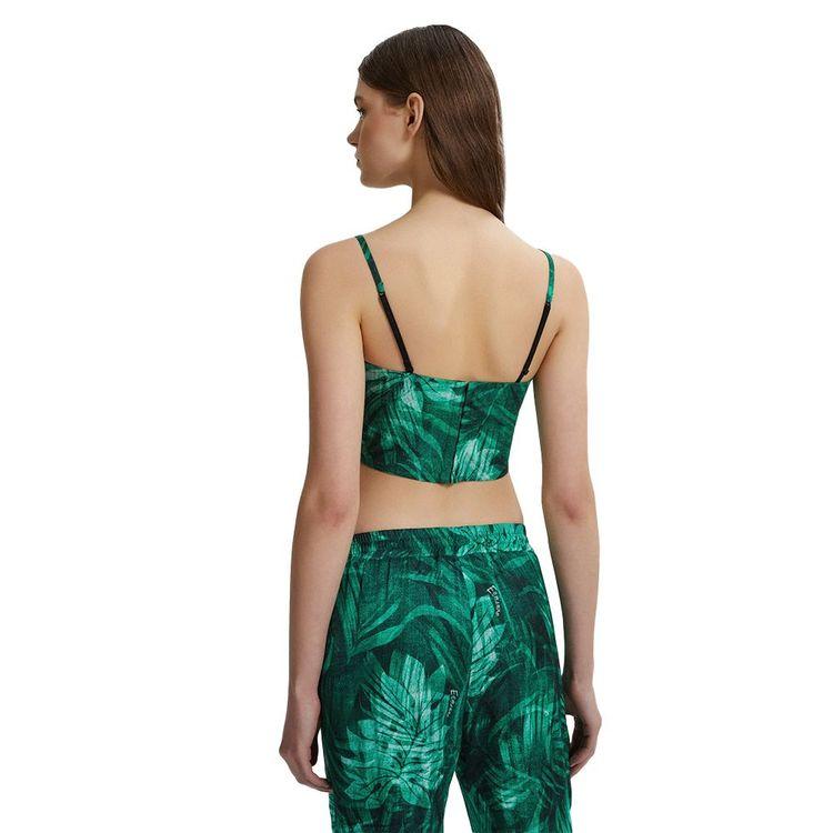 ERMANNO SCERVINO zeleni tropical print ženski top