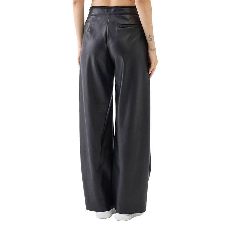 ERMANNO SCERVINO crne ženske pantalone od eko-kože