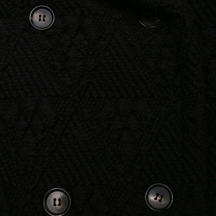 ERMANNO SCERVINO crna kraća ženska jakna sa duplim kopčanjem