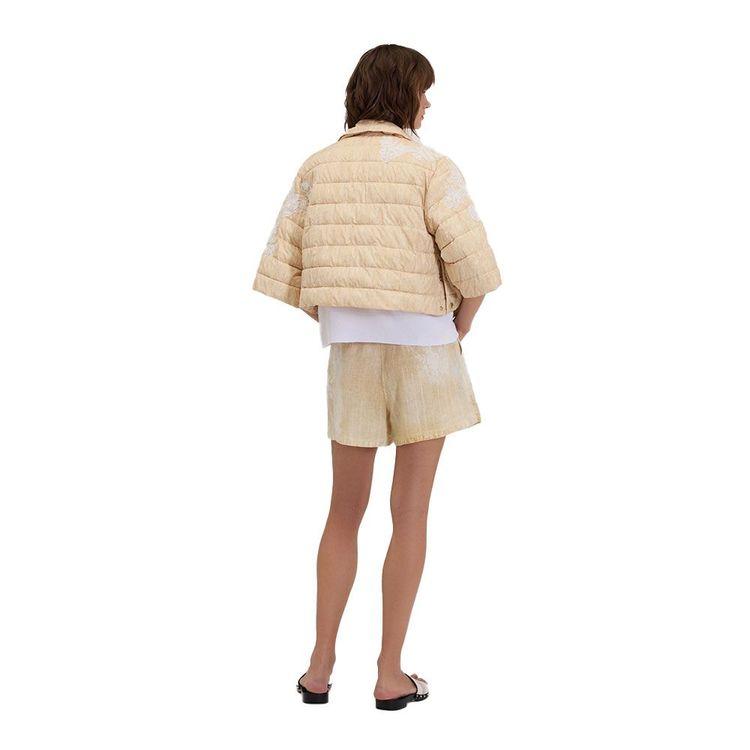 ERMANNO SCERVINO bež štepana jakna sa vezenim detaljima