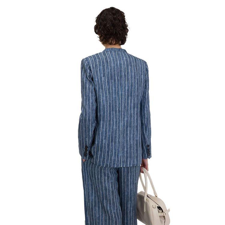 ERMANNO SCERVINO denim ženski prugasti sako