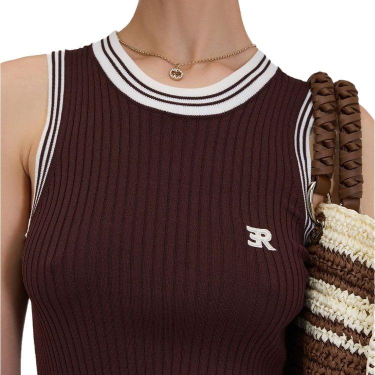 ERMANNO SCERVINO braon-bijela ženska majica