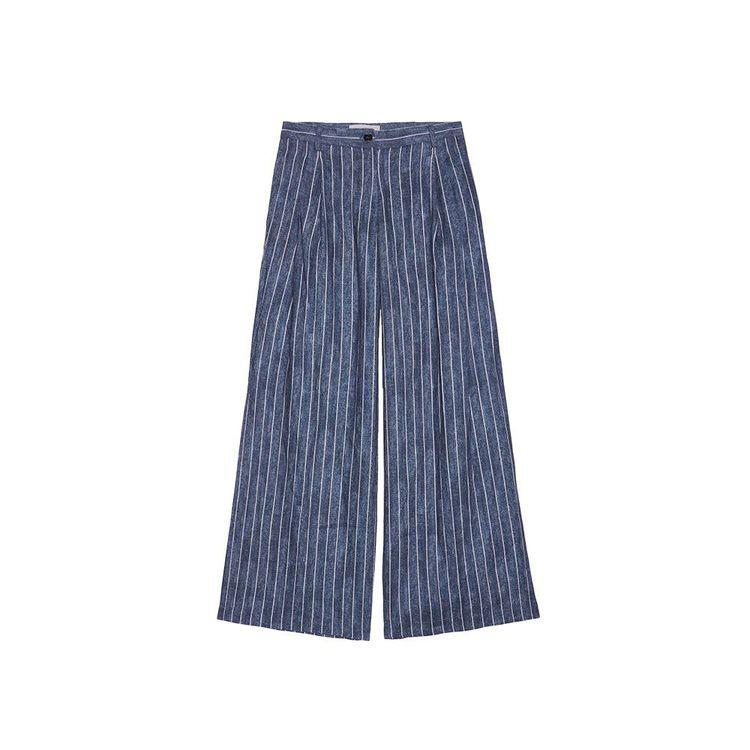 ERMANNO SCERVINO denim ženske prugaste pantalone