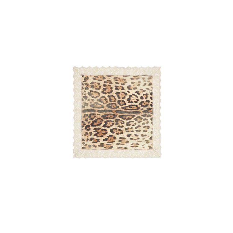 ERMANNO SCERVINO marama sa leopard printom i čipkom