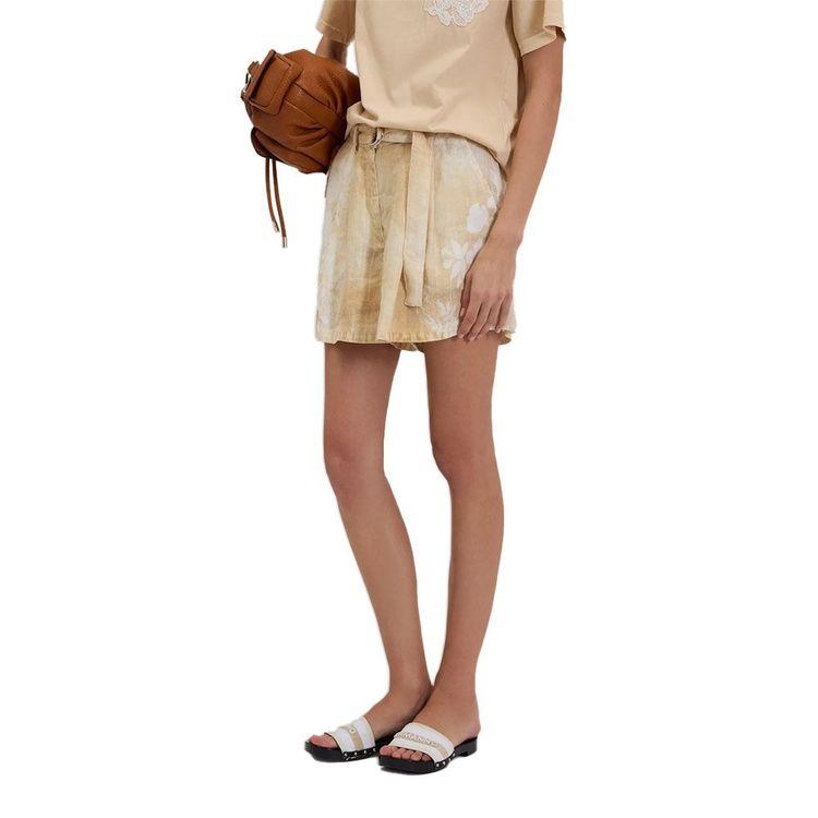 ERMANNO SCERVINO žute bermude sa bijelim cvjetovima