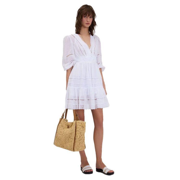 ERMANNO SCERVINO bijela haljina sa čipkanim detaljima