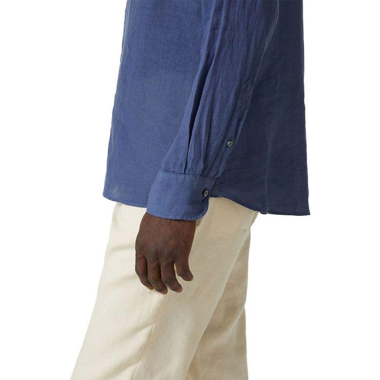 FEDELI teget muška lanena košulja