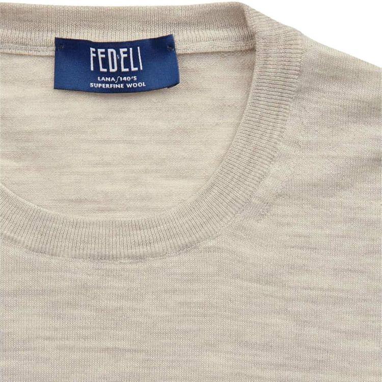 FEDELI bež-sivi muški džemper