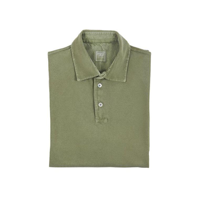 FEDELI maslinasta polo muška majica
