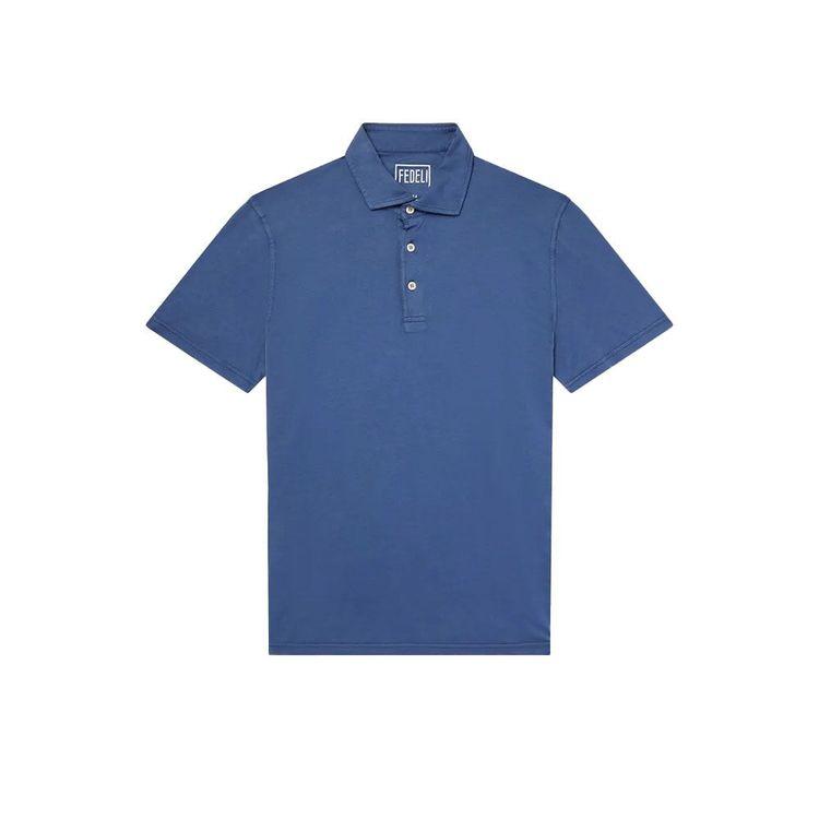 FEDELI tamno plava polo muška majica