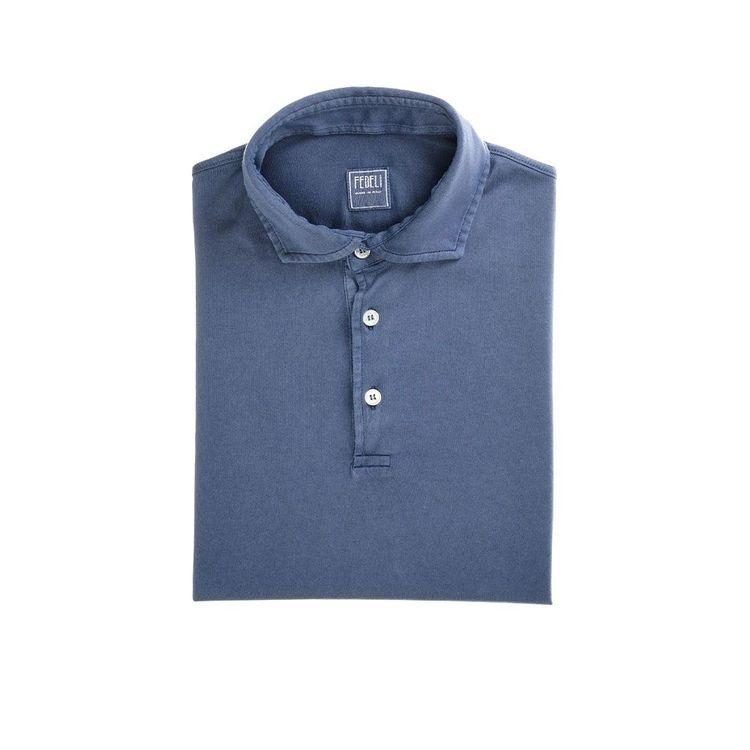 FEDELI tamno plava polo muška majica