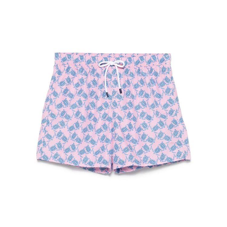 FEDELI rozi muški šorts na plave kornjače