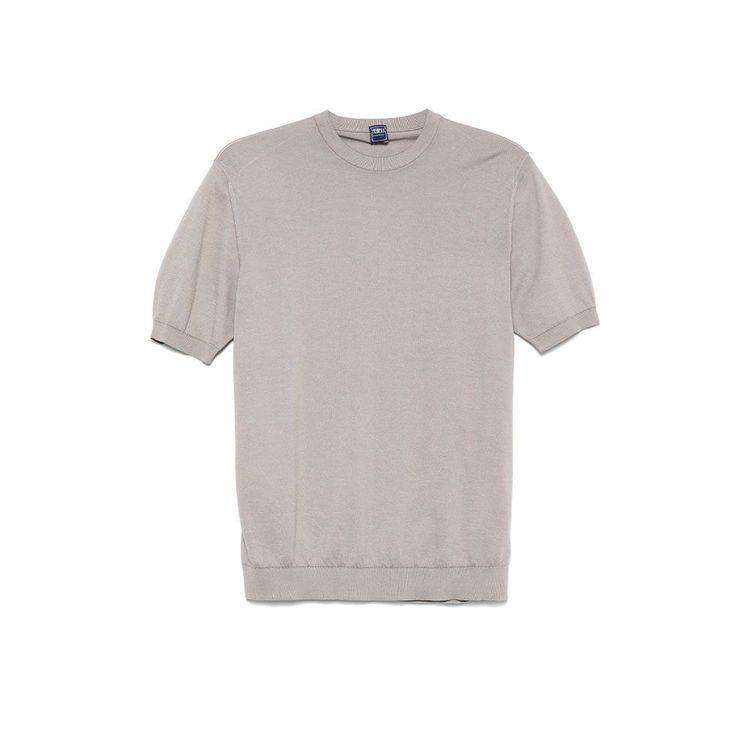 FEDELI svijetlo bež muška končana majica