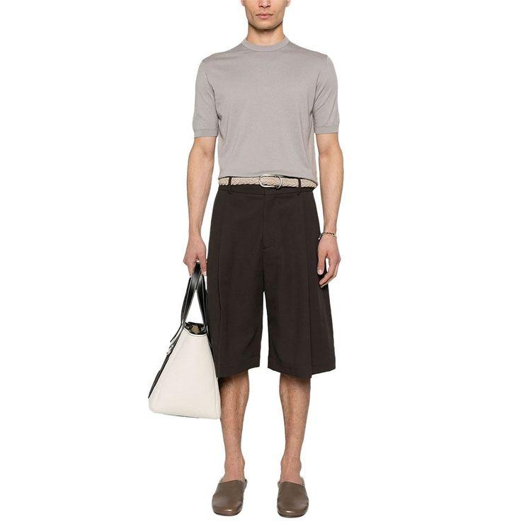 FEDELI svijetlo bež muška končana majica