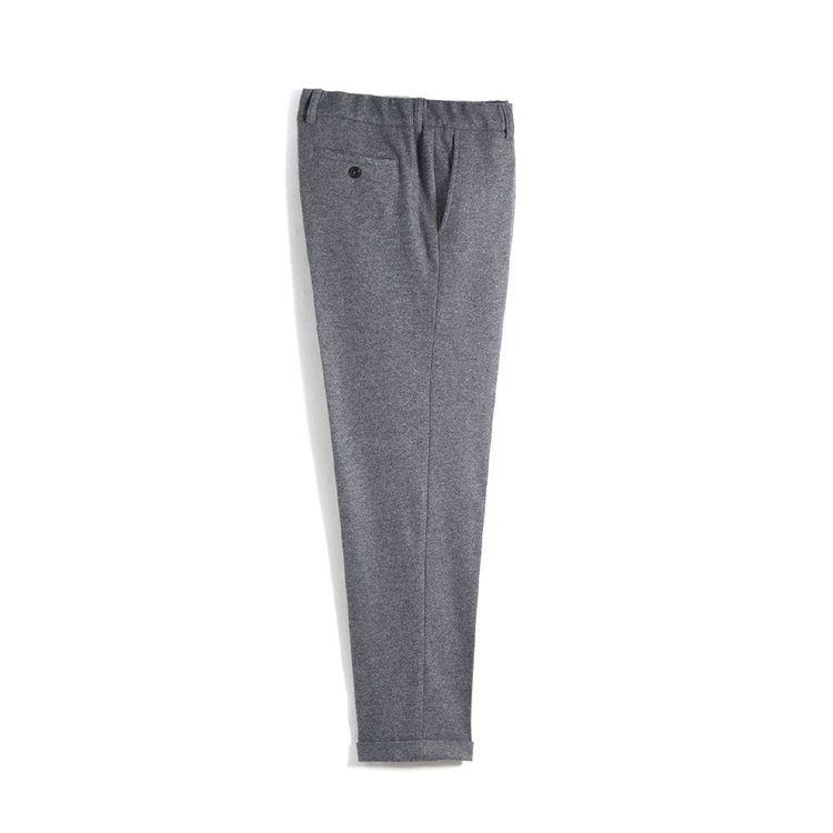 FEDELI sive muške pantalone od kašmira