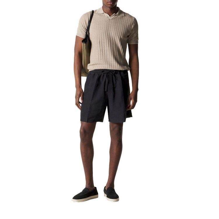 FEDELI svijetlo bež polo muška končana majica