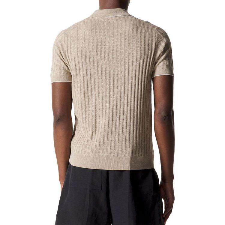 FEDELI svijetlo bež polo muška končana majica