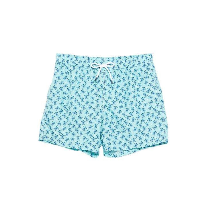 FEDELI svijetlo zeleni muški šorts sa printom kornjače