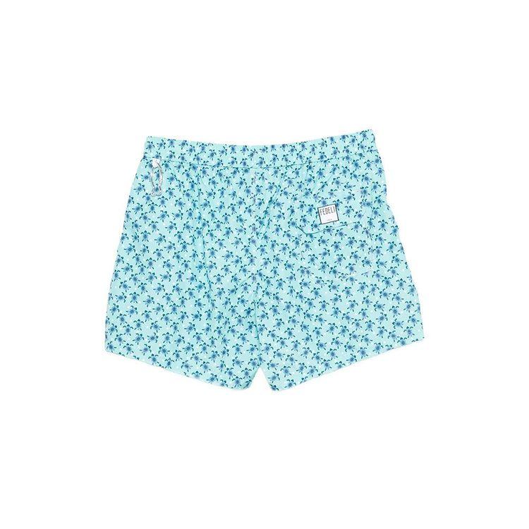 FEDELI svijetlo zeleni muški šorts sa printom kornjače