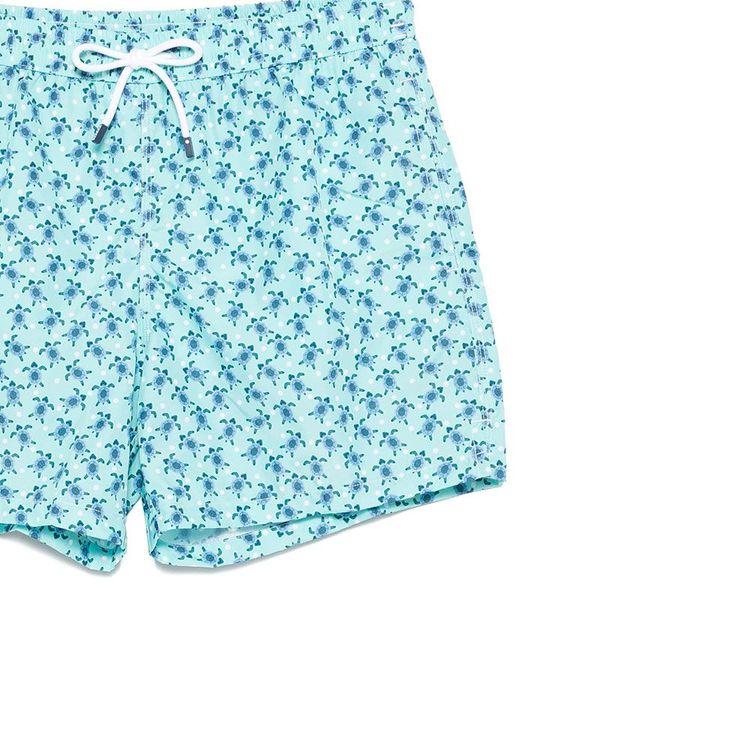 FEDELI svijetlo zeleni muški šorts sa printom kornjače