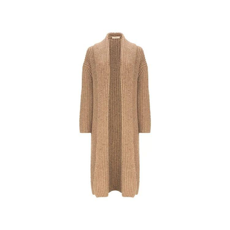 FEDELI svijetlo braon dugi džemper od kašmira