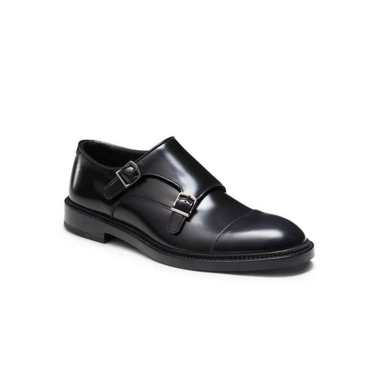 FRATELLI ROSSETTI Derby crne muške double-buckle cipele