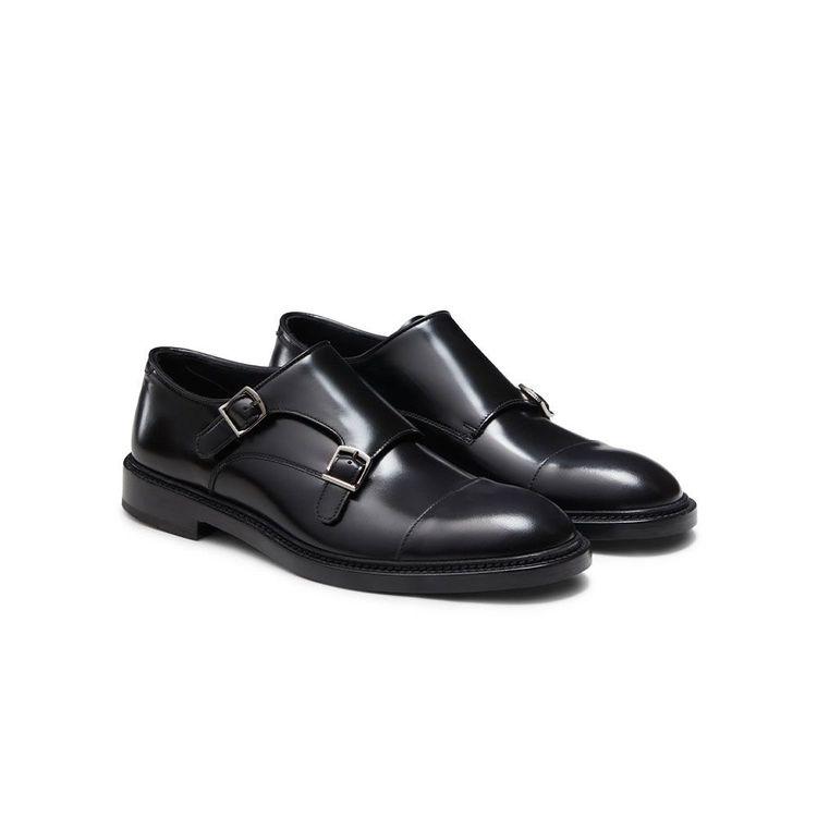 FRATELLI ROSSETTI Derby crne muške double-buckle cipele