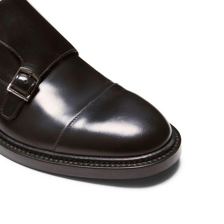 FRATELLI ROSSETTI Derby crne muške double-buckle cipele