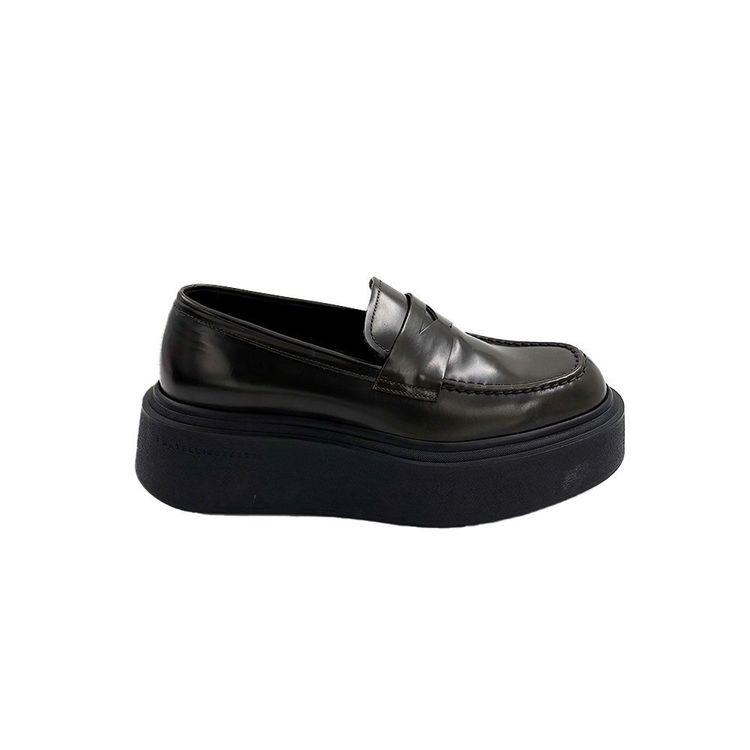 FRATELLI ROSSETTI maslinaste ženske cipele sa kožnim detaljem na risu