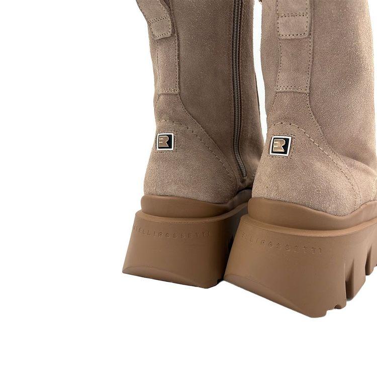 FRATELLI ROSETTI bež ženske martinke od prevrnute kože