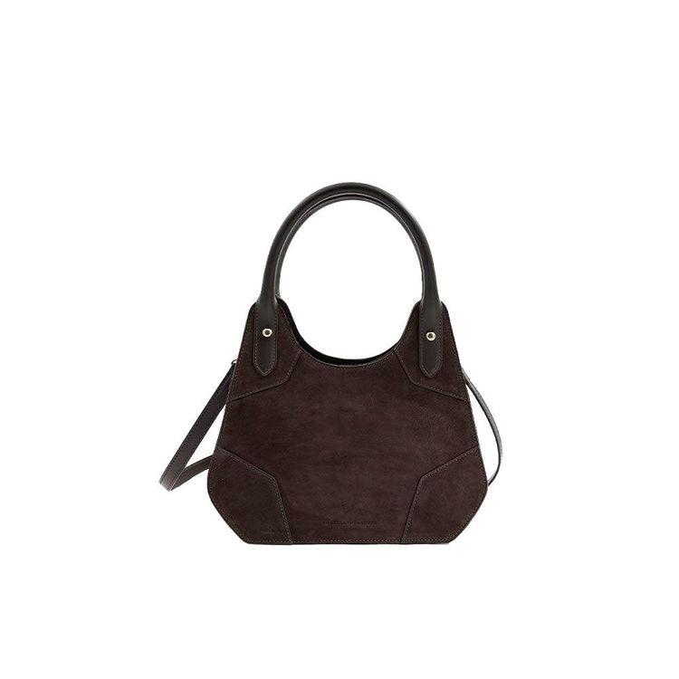 FRATELLI ROSSETTI Emma braon mala ženska tašna od brušene kože