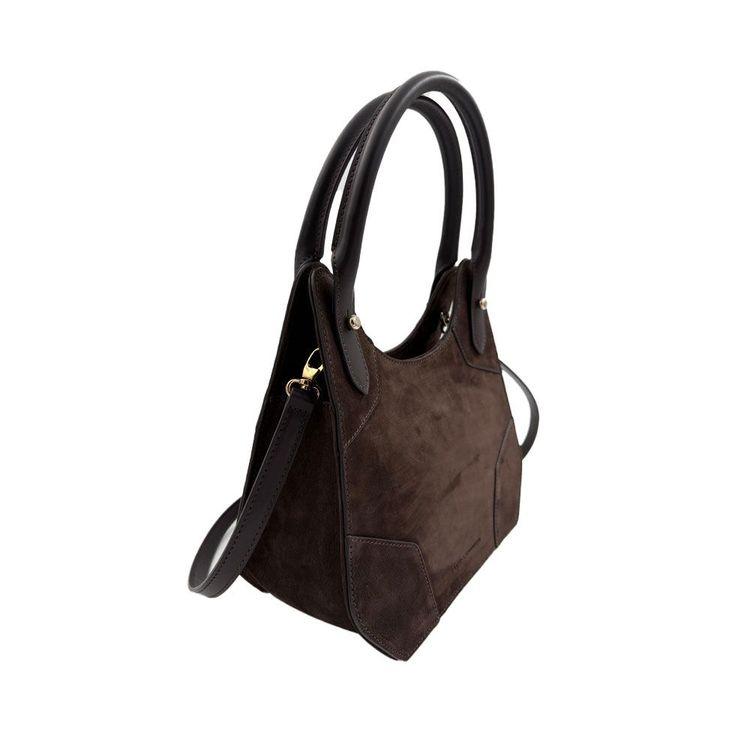 FRATELLI ROSSETTI Emma braon mala ženska tašna od brušene kože