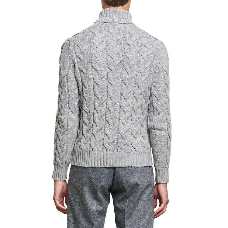 GRAN SASSO svijetlo siva muška rolka na pruge