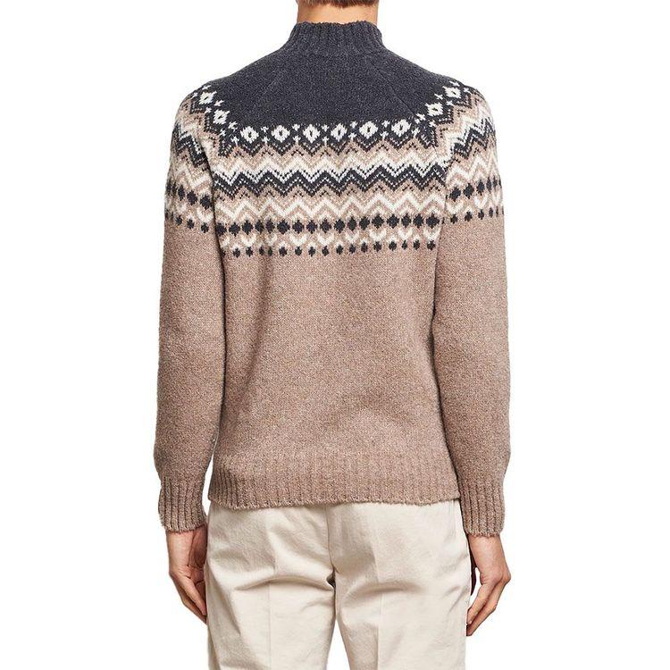 GRAN SASSO bež-sivi muški džemper